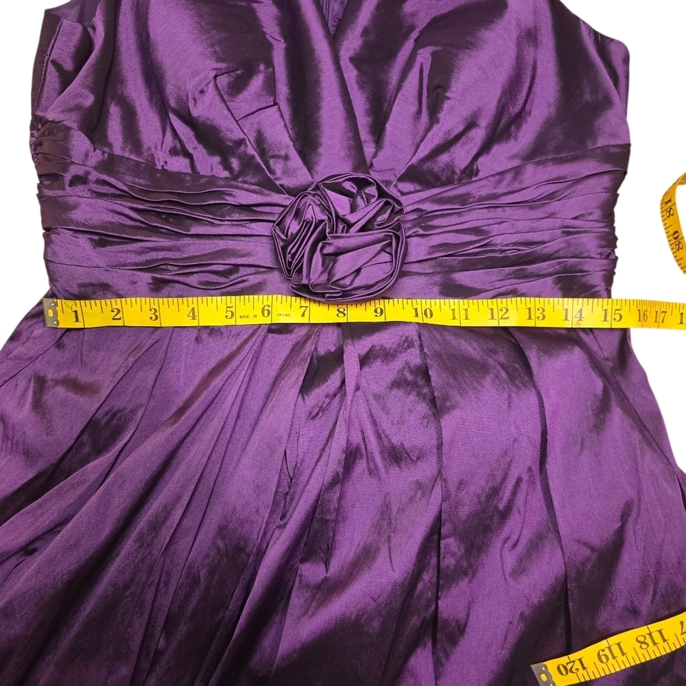 NWT Eliza J Purple Pleated Midi Formal Dress Size 14 Style EJ1M0422 Missy - Picture 11 of 15